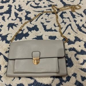 Forever 21 Crossbody Purse! Gray with gold accents